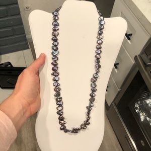 Black pearl necklace